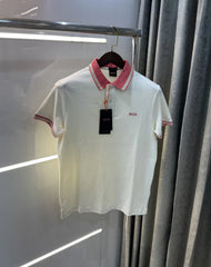 Hugo Boss Cream Logo Work Premium Polo T-shirt