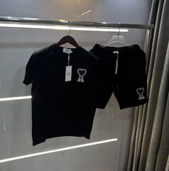 Ami Paris Black Logo Work Imported cord set