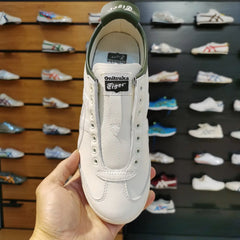 Onitsuka Tiger Mexico 66 Slip-On Leather White Green 7A Premium Sneakers D-2105