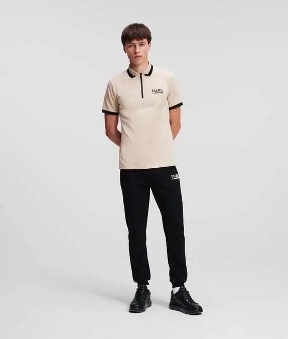 Karl Lagerfled Beige Imported Polo T-Shirt