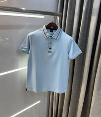 Hugo Boss Sky Blue Logo Work Premium Polo T-shirt