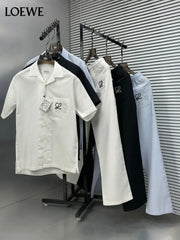 Loewe Black Embroidery Logo Premium Linen Cord Set