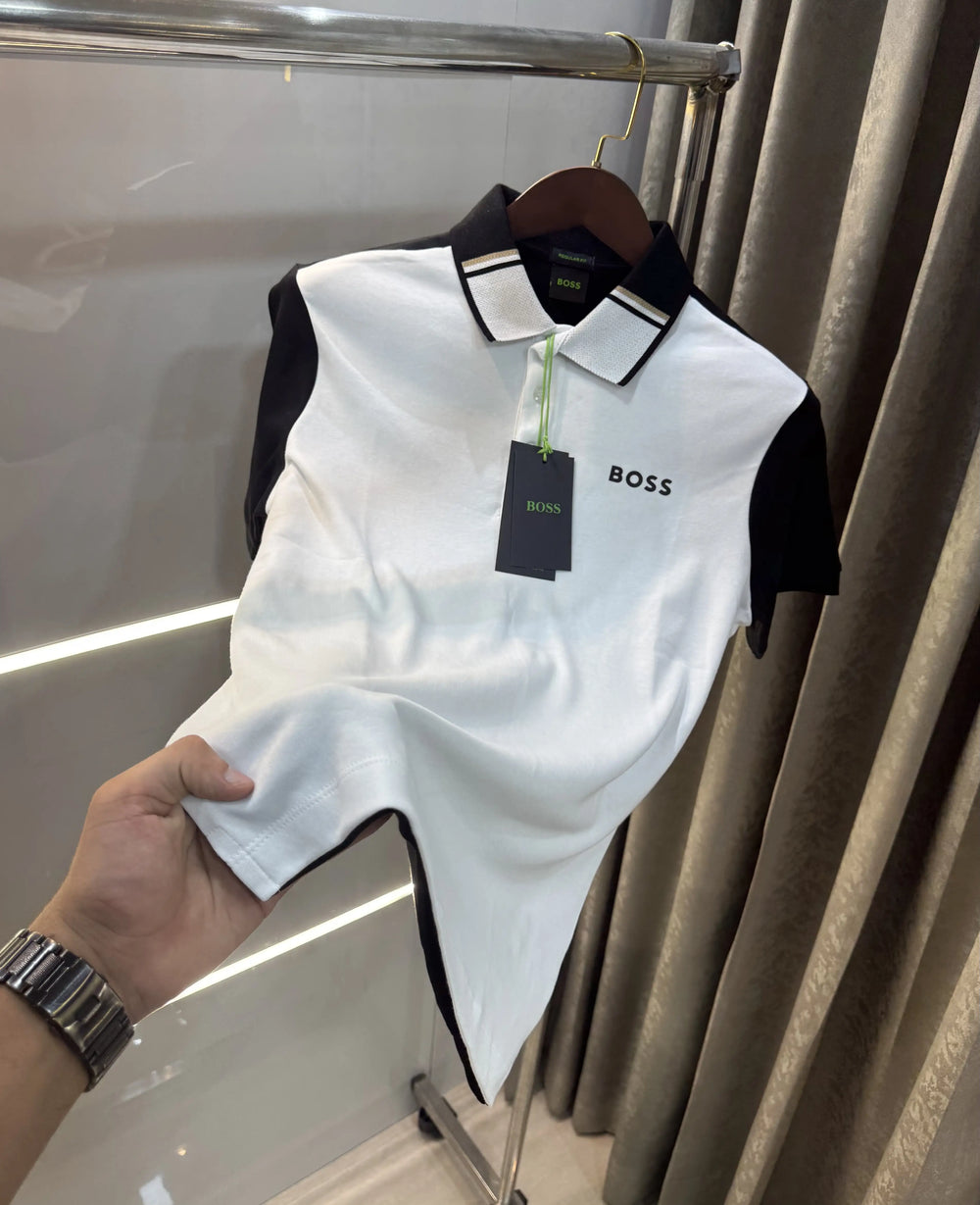 Hug o Boss Logo Work Premium Polo T-shirt
