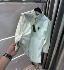 Karl Lagerfeld Green Printed Premium Shirt