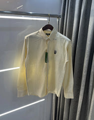 Karl Lagerfeld Yellow Printed Premium Shirt