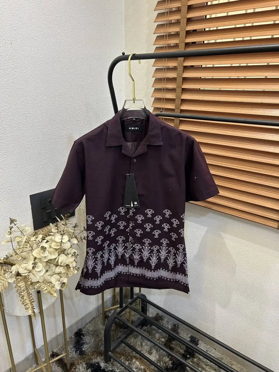 Amir_i Imported E-x!clusive Linen Printed Half Shirt (DN 626)