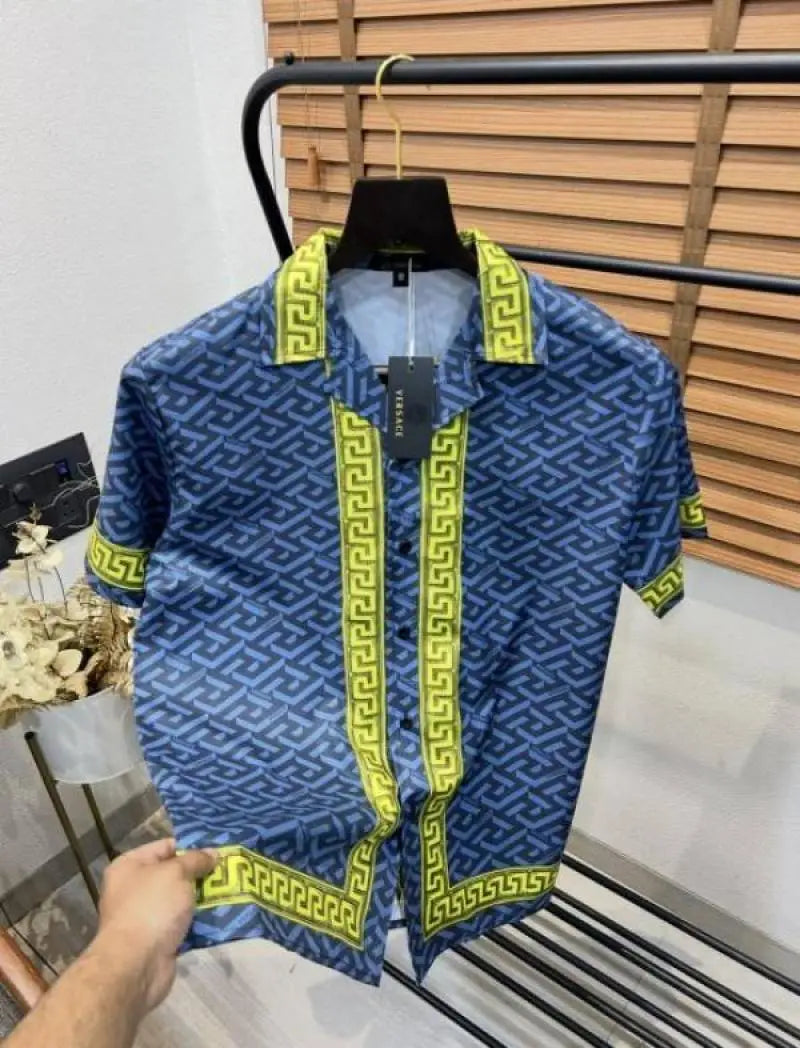 Versac_e Printed Turkey Imported Premium Half Shirt