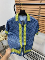 Versac_e Printed Turkey Imported Premium Half Shirt