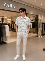 Zar_a Printed Very Premium Imported Polo T-shirt (DN 635)