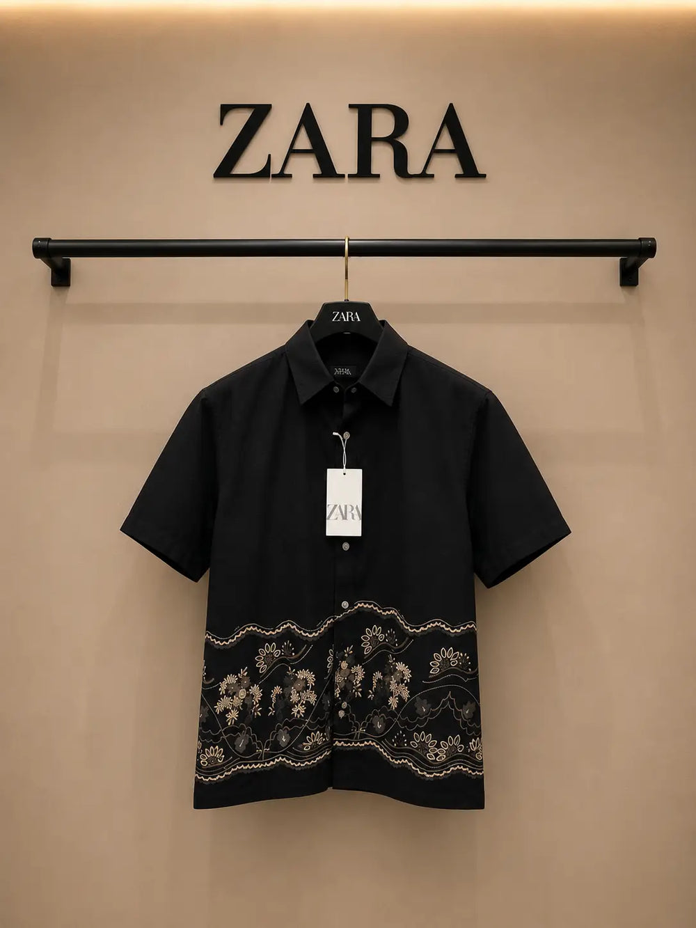 Zar_a Imported Linen Cotton Printed Premium Shirt (DN 630)