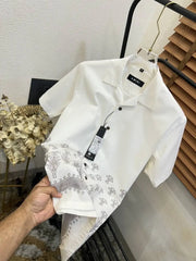 Amir_i Imported EXclusive Linen Printed Half Shirt (DN 626)