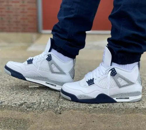 Nikee Air Jordan 4 Retro Military Blue(396