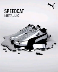 Pumaa Speedcat Metallic Silver Black