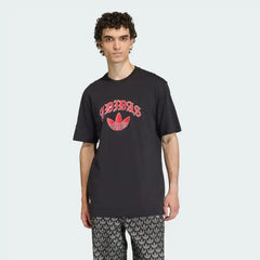 Adidas Black Printed Premium Classic T-Shirt