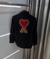 Ami Paris Black Designer Imported Shirt