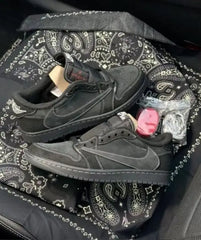 Travis Scott x Air Jordan 1 Low Black Phantom Surplus Semi UA