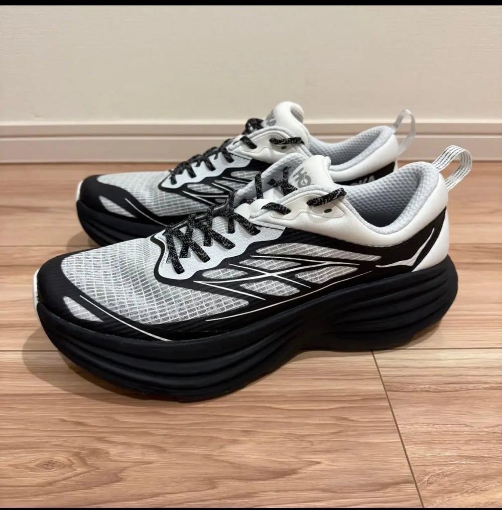 HOKA Bondi 8 Caged Stealth Tech Pack Frost Black