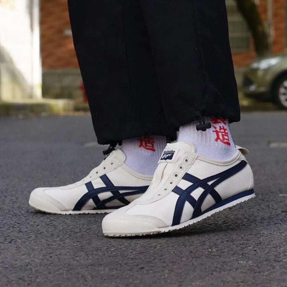 Onitsuka Tiger Mexico 66 Slip On Beige Navy Fix 179