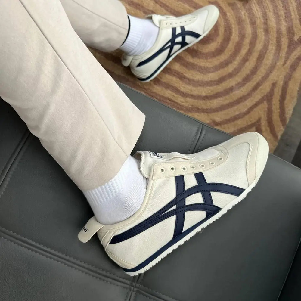 Onitsuka Tiger Mexico 66 Slip On Beige Navy 179
