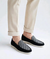 Dior_Black Monogram Premium Formal Loafers