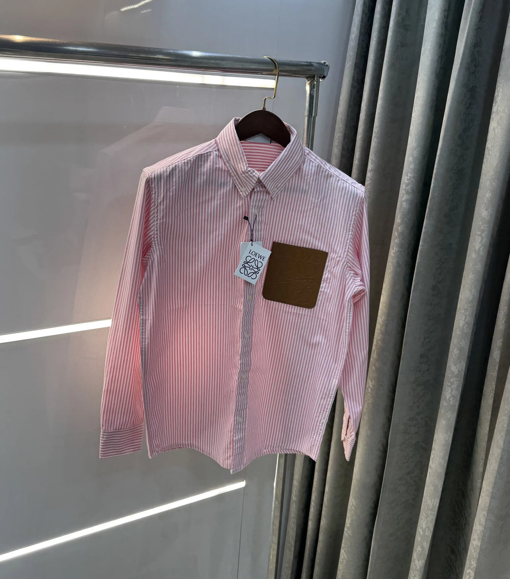 Loewe Pink Logo Patch Imported Shirt
