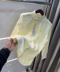 Ami Paris Yellow Embroidery Logo Premium Shirt