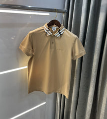 Burberr y Beige Imported Polo T-Shirt