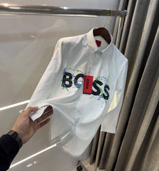 Hugo Boss Green Logo Work Premium Shirt