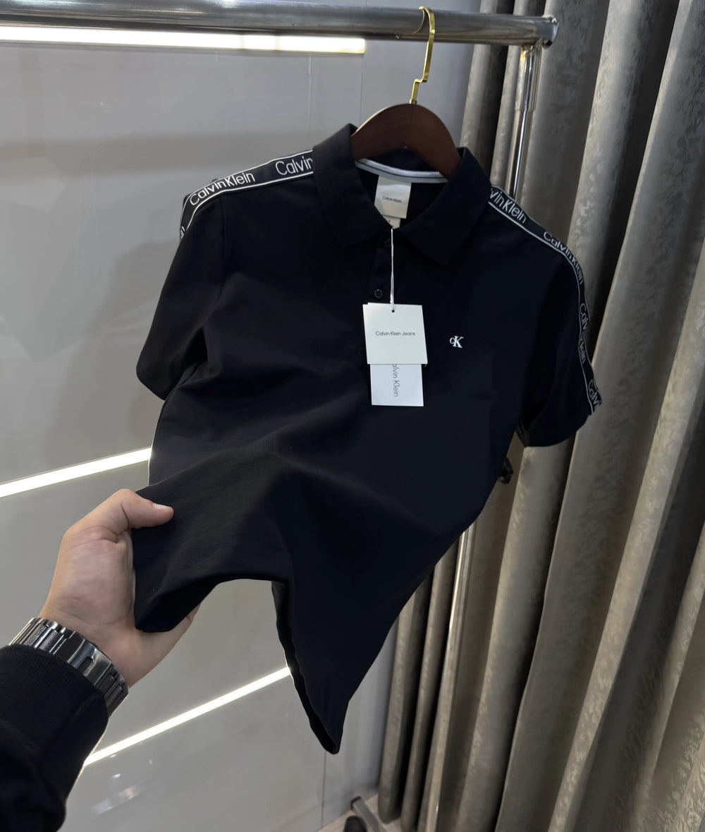 Calvin Klein Black Premium Polo T-Shirt