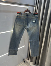 Gucc i Greenish Imported Premium Denim