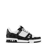 Louis Vuitton LV Trainer Monogram White Black Denim (140