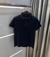 Hugo Bos s Navy Blue Logo Work Premium Polo T-shirt