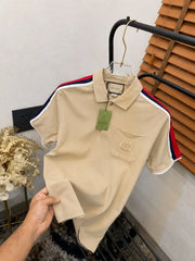 Gucc_i GG Pocket Embroidered Imported Very Premium Polo T-shirt (DN 533)