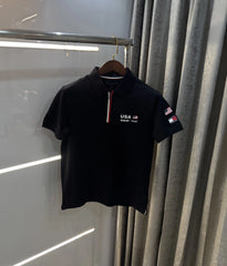 Tomm y Hilfiger Black Premium Polo T-shirt