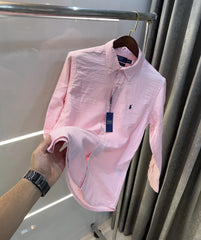 Ralph Lauren Pink Premium Linen Shirt