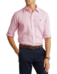 Ralph Lauren Pink Premium Linen Shirt
