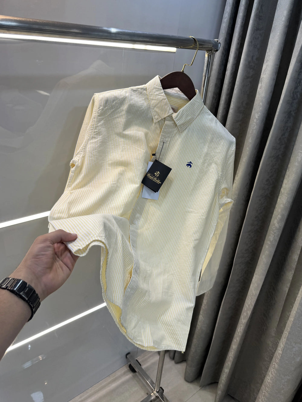 Brooks Brother Yellow Oxford Premium Shirt