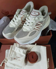New balanc e 990 Beige Loro Piana Suede Quality With Accessories