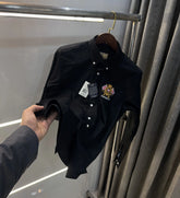 Hacket London Black Embroidery Logo Work Premium Shirt