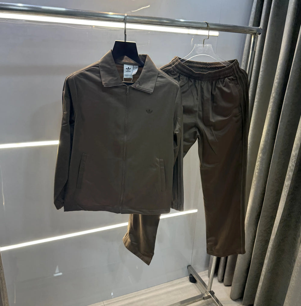 Adida s Brown Logo Work Premium Tracksuit