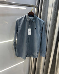 Ami Paris Dark Grey Embroidry Logo Premium Shirt