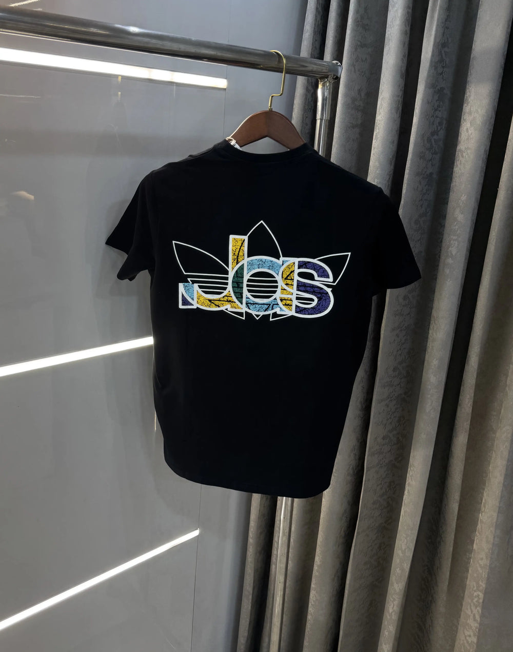 Adidas Black Printed Premium Classic T-Shirt