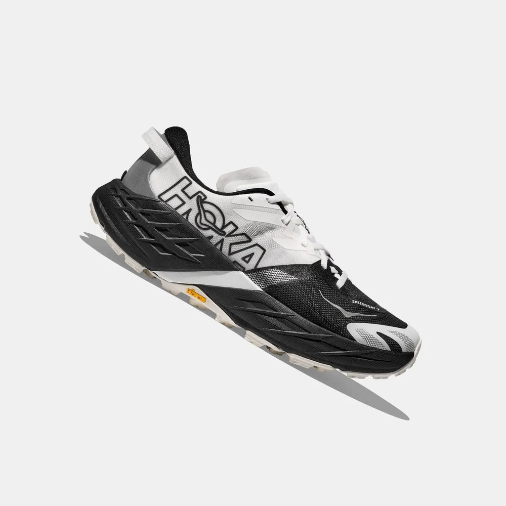 Hoka Speedgoat 7 Trail Trainers White Black