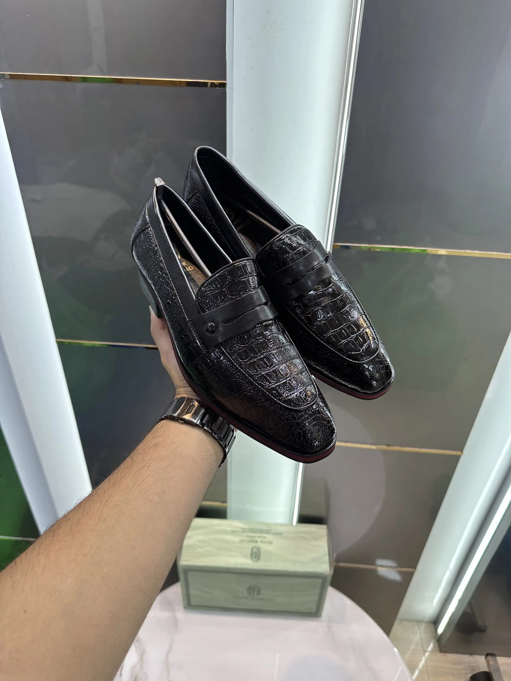 Frank_Romello Black Formal Loafers