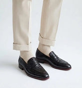 Frank_Romello Black Formal Loafers