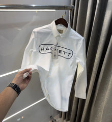 Hacket London i White Logo Work Premium Shirt