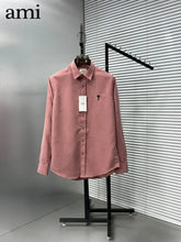 Ami Paris Milange Embroidry Logo Premium Shirt