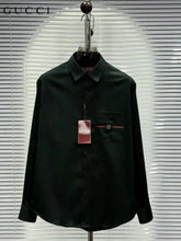 Gucc_i Pocket Signature Patched Imported Partywear Shirt With Og BoX & Bag (DN 502)