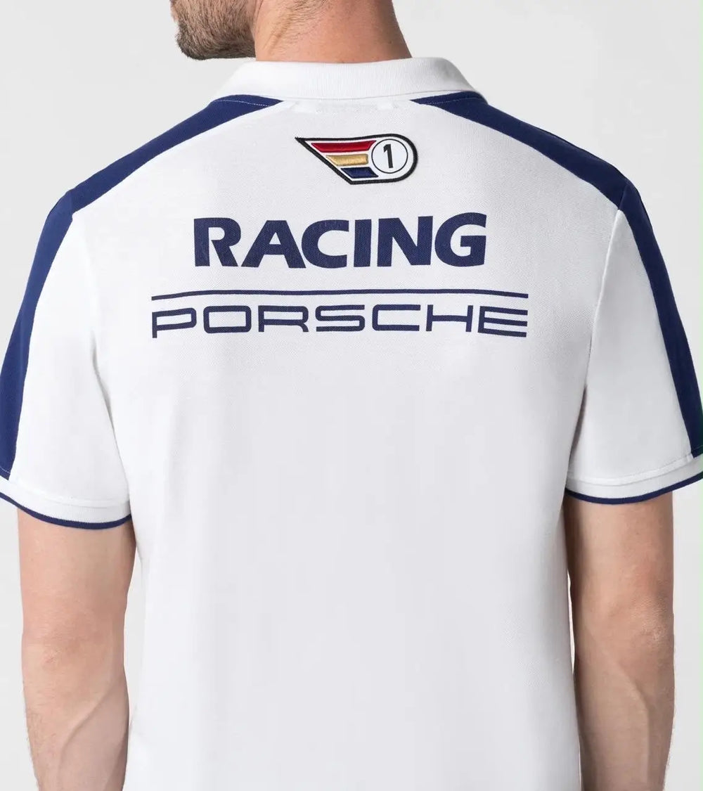 Hugo Bos s X Porsche White Logo Work Premium Polo T-shirt