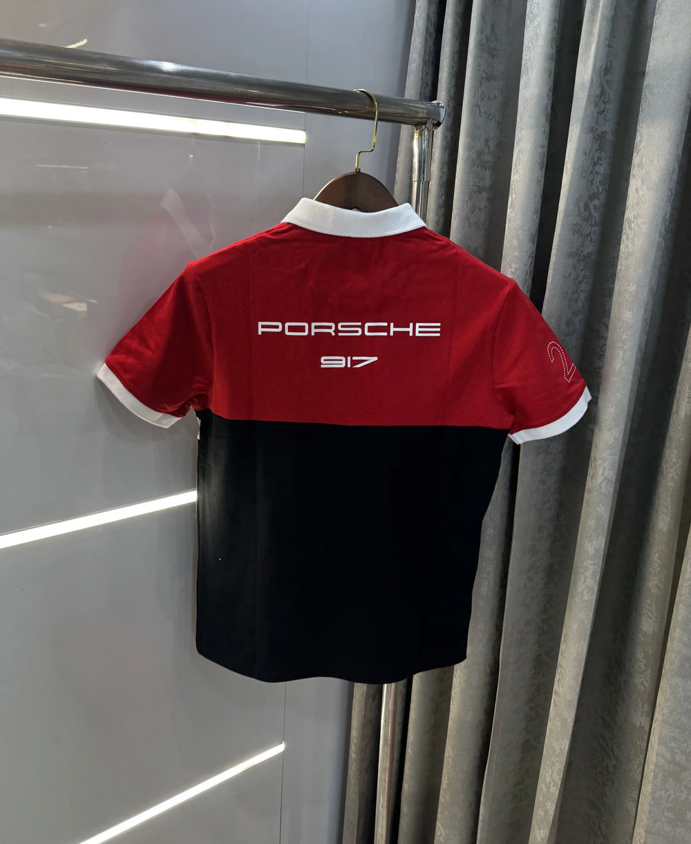Hugo Bos s X Porsche Red Logo Work Premium Polo T-shirt